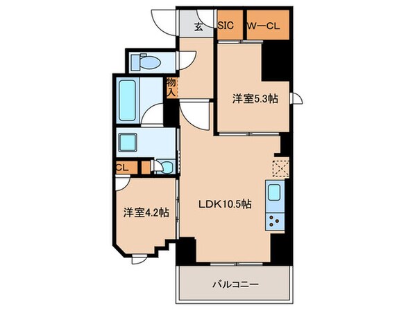 クロスレジデンス高田馬場の物件間取画像